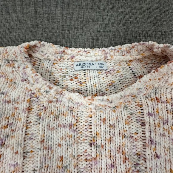 New! Arizona Juniors Womens Knit Sweater Crew Neck Long Sleeve Pullover XXXL - Picture 5 of 12